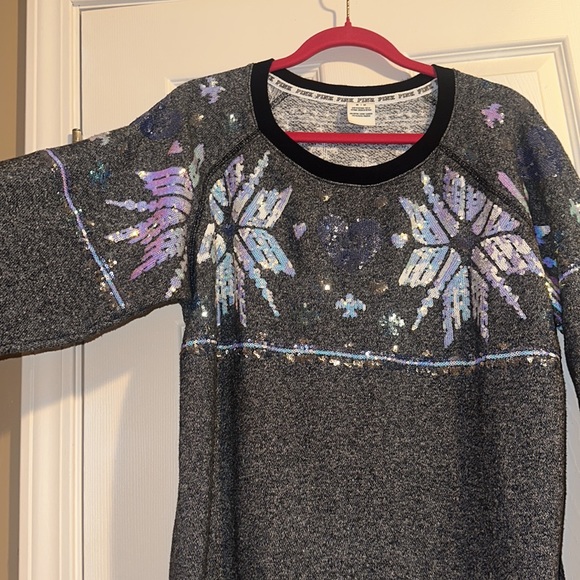 LIMITED EDITION ❄️ Victoria’s Secret winter sequin sweater ❄️ - Picture 4 of 7